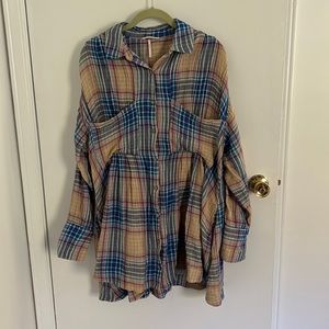 lightly warn free people flannel
